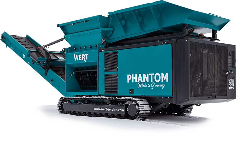 WERT PHANTOM 770 Standard mobile twin-shaft shredder